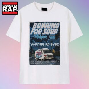 Bowling For Soup Warped Or Bust Fall Tour 2025 T Shirt
