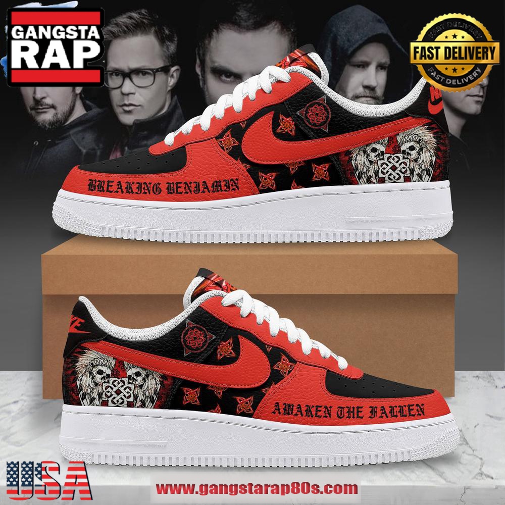 Breaking Benjamin Awaken The Fallen Tour Air Force 1 Running Sneakers Shoes Breaking Benjamin Awaken The Fallen Tour Air Force 1 Running Sneakers Shoes