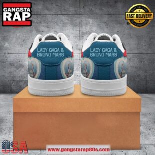 Bruno Mars x Lady Gaga Die With A Smile Air Force 1 Running Sneakers Shoes