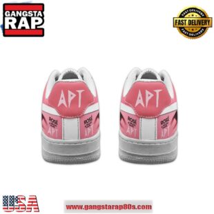 Bruno Mars x Ros? APT Limited Pink Air Force 1 Running Sneakers Shoes