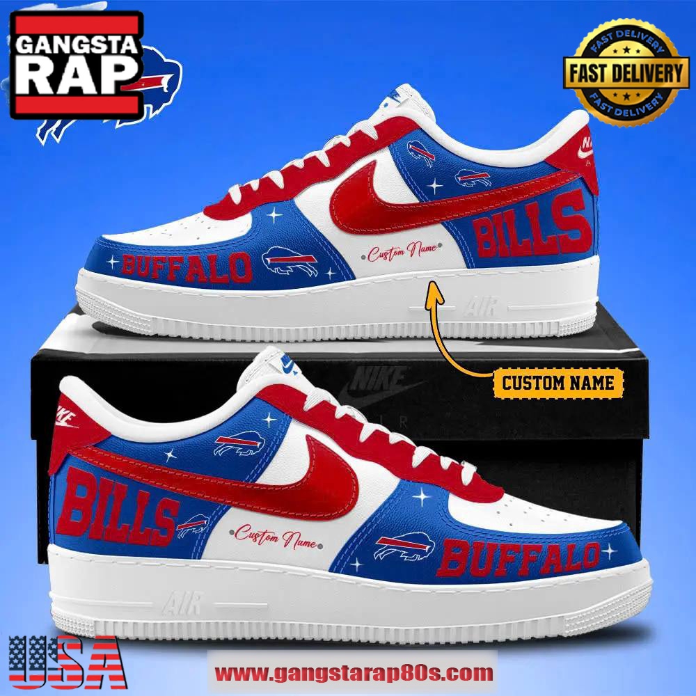 Buffalo Bills Special Limited Edition Air Force 1 Sneakers Running Sneakers Shoes Buffalo Bills Special Limited Edition Air Force 1 Sneakers Running Sneakers Shoes