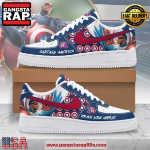 Captain America Brave New World Air Force 1 Sneaker Running Sneakers Shoes