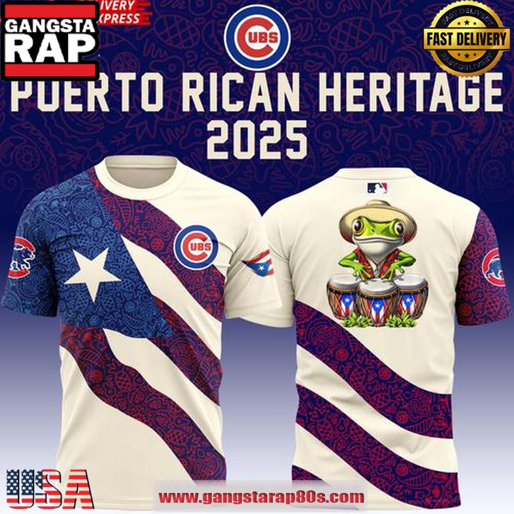 Chicago Cubs Puerto Rican Heritage 2025 Unisex T-Shirt Chicago Cubs Puerto Rican Heritage 2025 Unisex T-Shirt