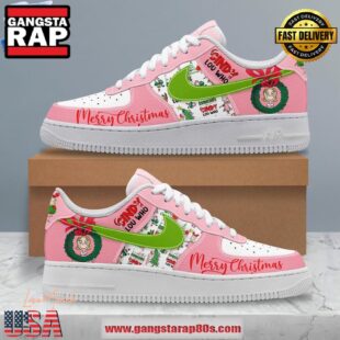 Cindy Lou Who Merry Christmas Limited Edition Air Force 1 Running Sneakers Shoes