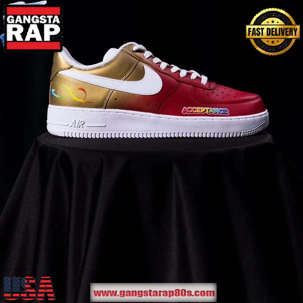 Cleveland Cavaliers x To The Max Autism Acceptance 2025 Limited Edition Air Force 1 Running Sneakers Shoes Cleveland Cavaliers x To The Max Autism Acceptance 2025 Limited Edition Air Force 1 Running Sneakers Shoes