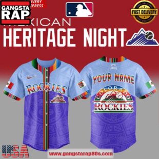Colorado Rockies 2025 Mexican Heritage Night Special Baseball Jersey