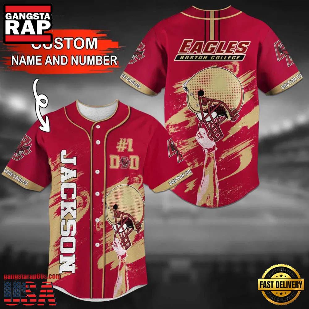 Personalized Boston College Eagles Summer Baseball Jersey Shirt Personalized Boston College Eagles Summer Baseball Jersey Shirt
