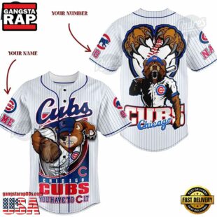 Custom Name And Number Chicago Cubs Baseball Jersey Shirt