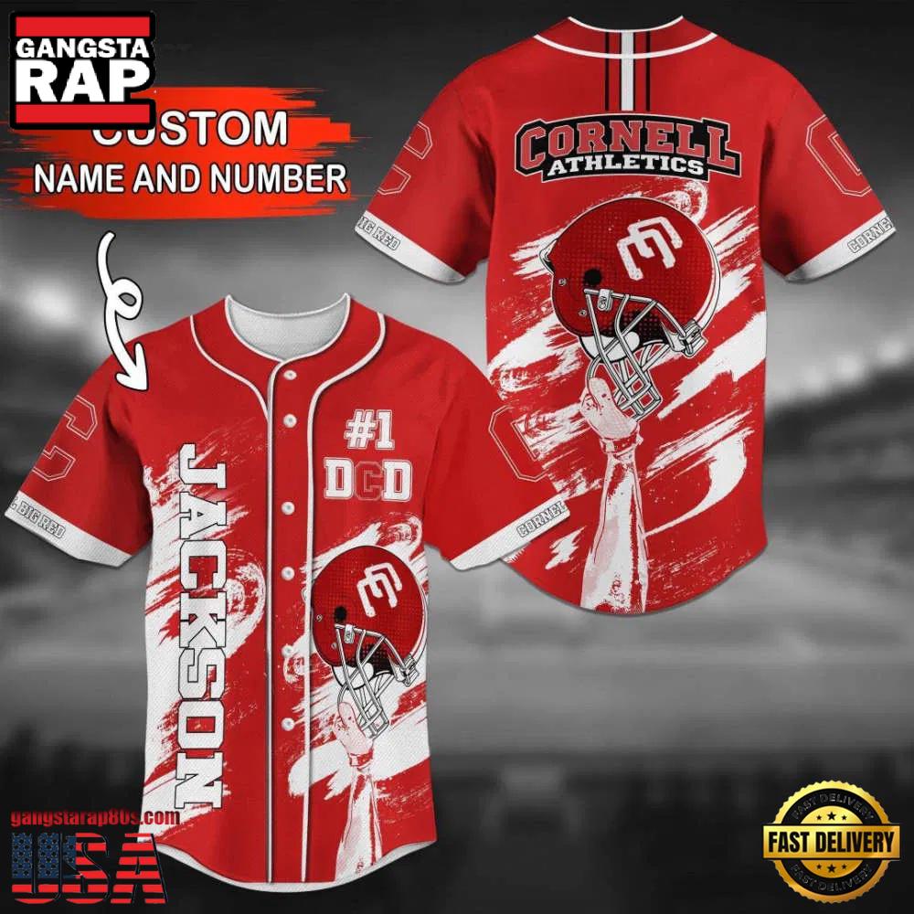 Personalized Cornell Big Red Summer Baseball Jersey Shirt Personalized Cornell Big Red Summer Baseball Jersey Shirt