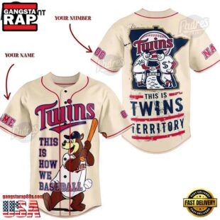Custom Name And Number Minnesota Twins MLB Baseball Jersey Shirt