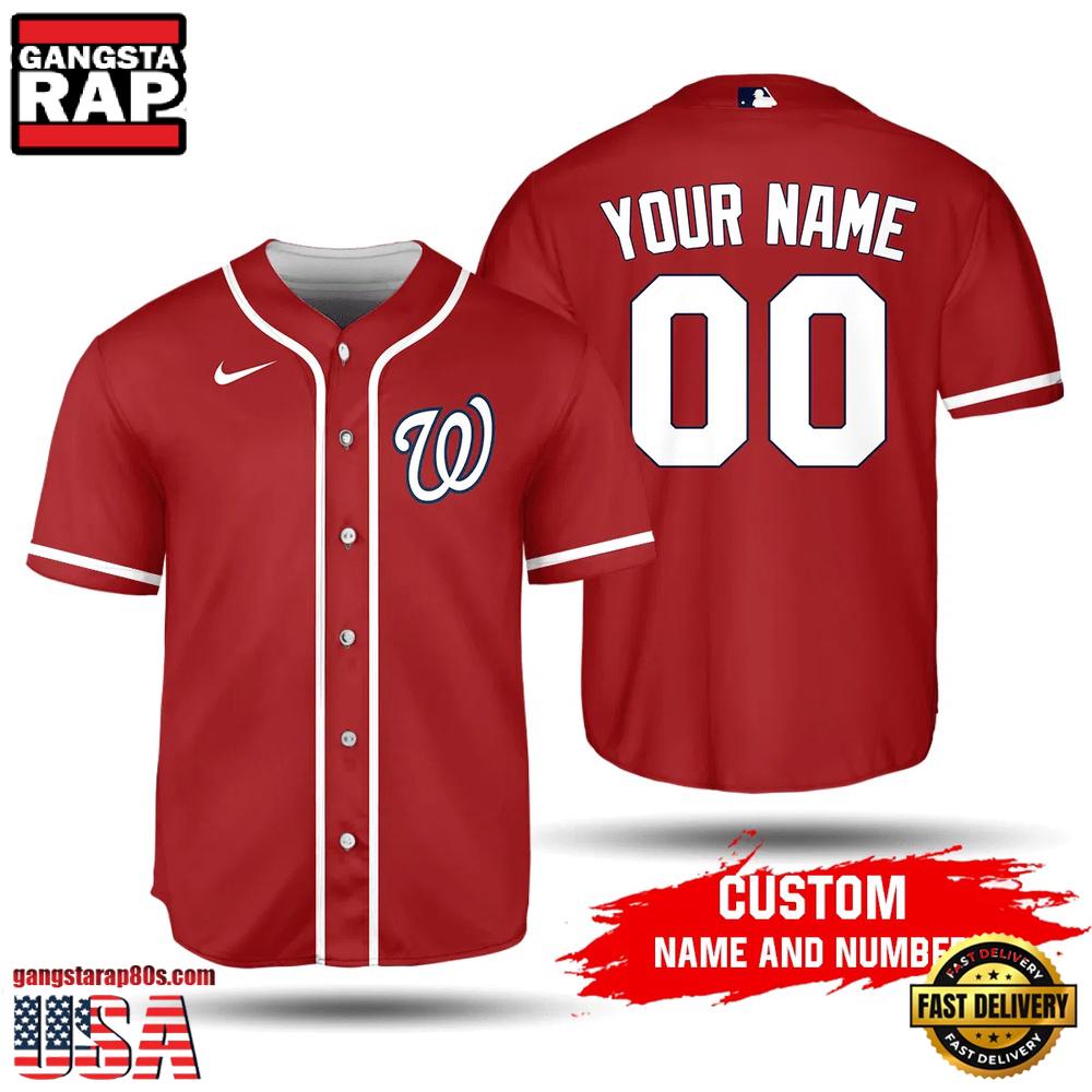 Personalized MLB Washington Nationals Red Alternate Summer Baseball Jersey Shirt Personalized MLB Washington Nationals Red Alternate Summer Baseball Jersey Shirt