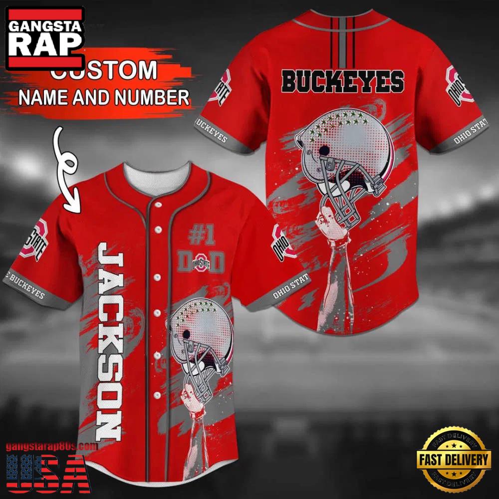 Personalized Ohio State Buckeyes Summer Baseball Jersey Shirt Personalized Ohio State Buckeyes Summer Baseball Jersey Shirt