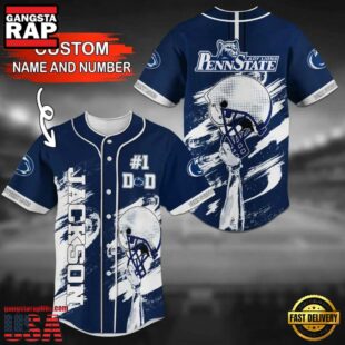 Custom Name And Number Penn State Nittany Lions Baseball Jersey Shirt