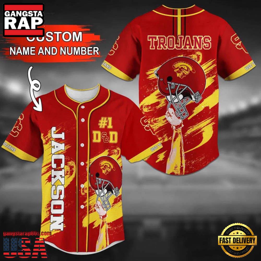 Personalized USC Trojans Summer Baseball Jersey Shirt Personalized USC Trojans Summer Baseball Jersey Shirt