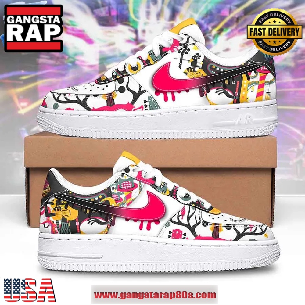 Dave Matthews Band Crash Into Style Air Force 1 Running Sneakers Shoes Dave Matthews Band Crash Into Style Air Force 1 Running Sneakers Shoes