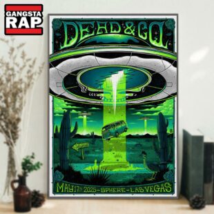 Dead & Company At Sphere In Las Vegas, NV On May 17 2025 Concert Poster Canvas Art