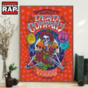 Dead & Company Sphere, Las Vegas, NV May 11 2025 Concert Poster Canvas Art