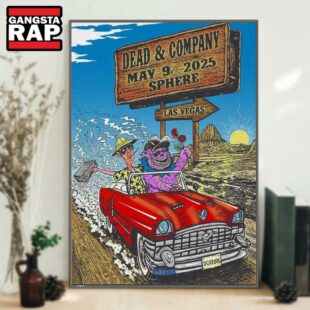Dead & Company Sphere Las Vegas, NV May 9 2025 Concert Poster Canvas Art