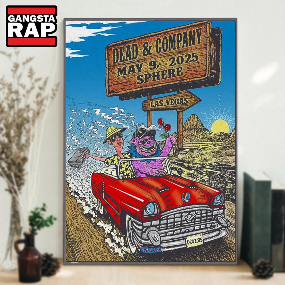 Dead & Company Sphere Las Vegas, NV May 9 2025 Concert Poster Canvas Art Dead & Company Sphere Las Vegas, NV May 9 2025 Concert Poster Canvas Art