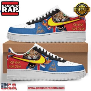 Def Leppard Pour Some Sugar on Me Air Force 1 Running Sneakers Shoes