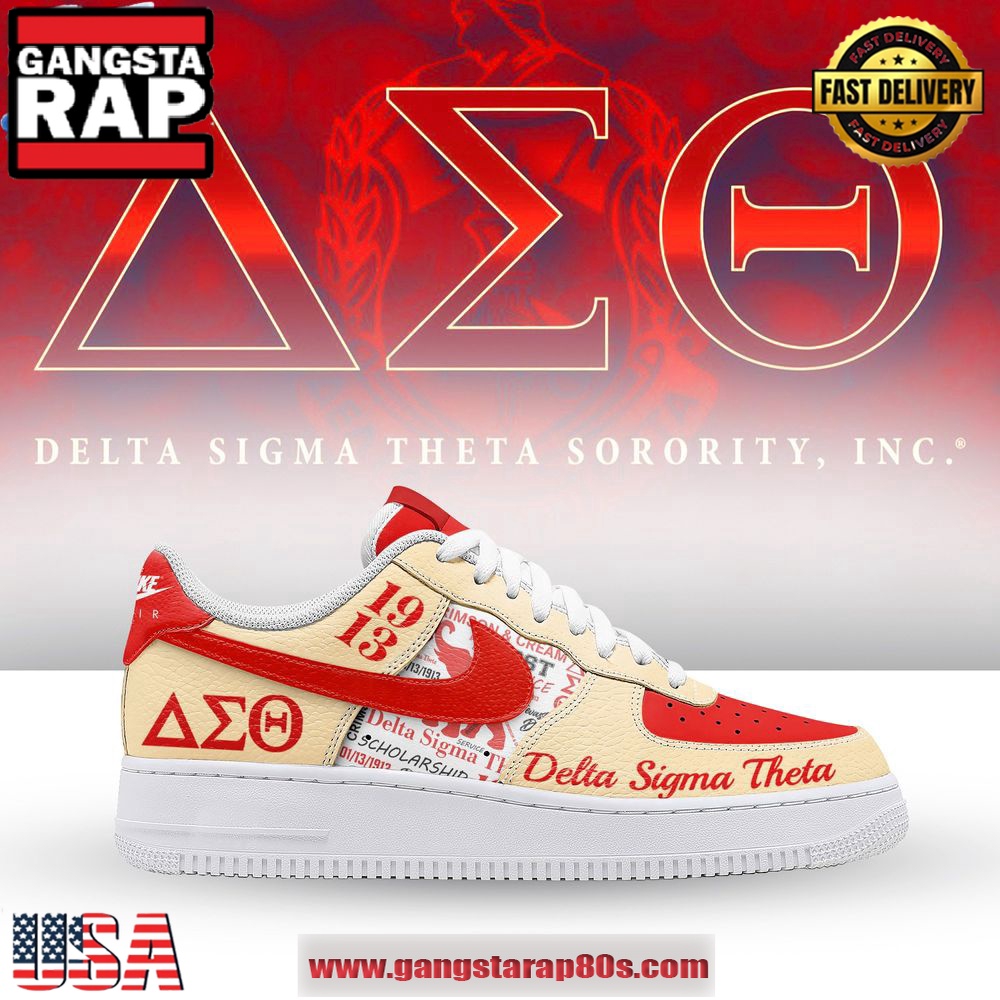 Delta Sigma Theta 1913 Limited Edition Air Force 1 Running Sneakers Shoes Delta Sigma Theta 1913 Limited Edition Air Force 1 Running Sneakers Shoes