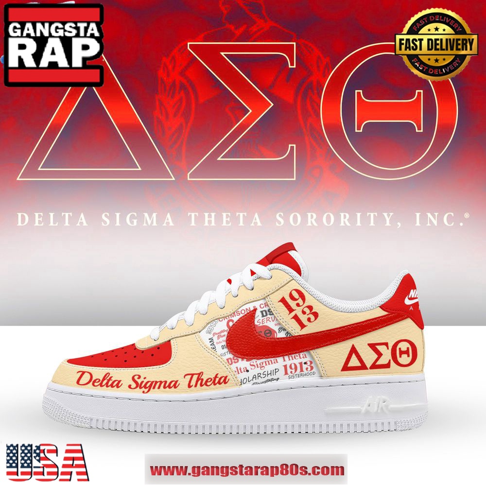 Delta Sigma Theta 1913 Limited Edition Air Force 1 Running Sneakers Shoes Delta Sigma Theta 1913 Limited Edition Air Force 1 Running Sneakers Shoes