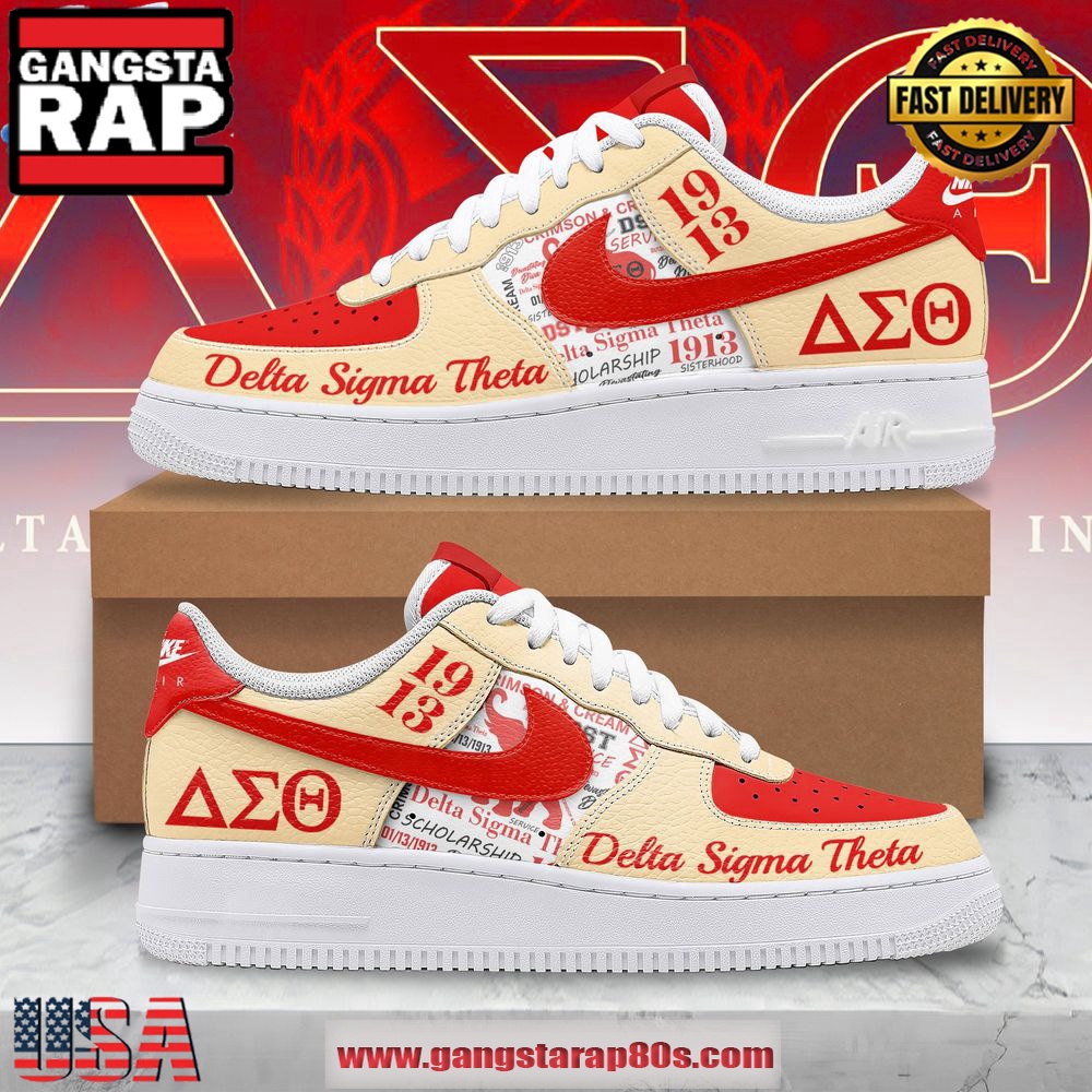 Delta Sigma Theta 1913 Limited Edition Air Force 1 Running Sneakers Shoes Delta Sigma Theta 1913 Limited Edition Air Force 1 Running Sneakers Shoes