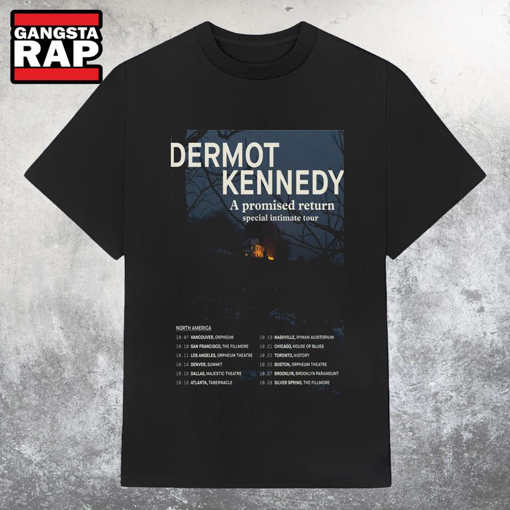 Dermot Kennedy A Promised Return Special Intimate Tour 2025 T Shirt Dermot Kennedy A Promised Return Special Intimate Tour 2025 T Shirt