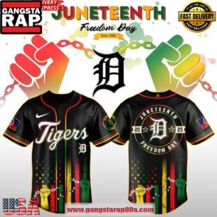 Detroit Tigers Juneteenth Day 2025 Special Baseball Jersey