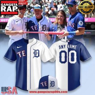 Detroit Tigers x Texas Rangers 2025 Special Edition Custom Baseball Jersey