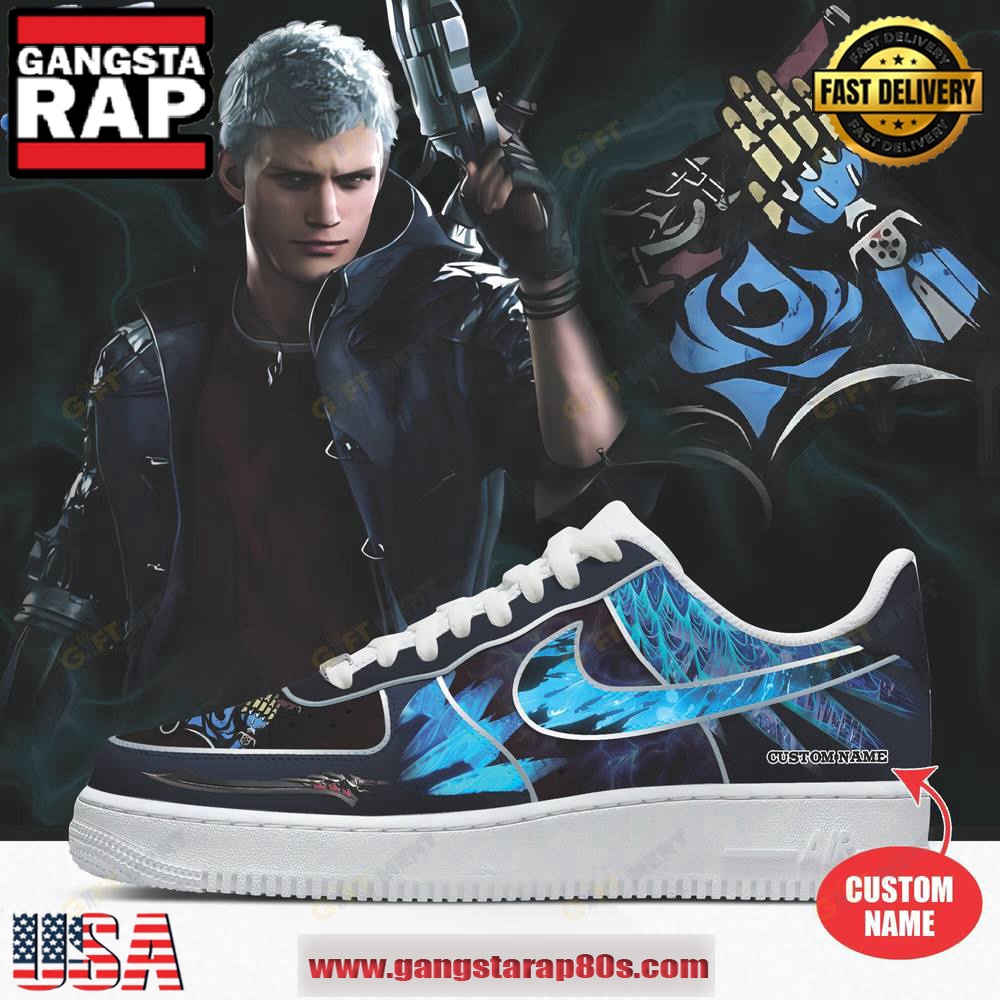 Devil May Cry Limited Edition Air Force 1 Running Sneakers Shoes Devil May Cry Limited Edition Air Force 1 Running Sneakers Shoes