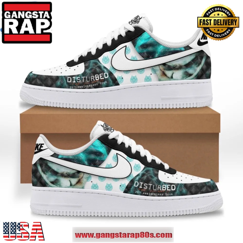 Disturbed The Sickness 25th Anniversary Tour Air Force 1 Running Sneakers Shoes Disturbed The Sickness 25th Anniversary Tour Air Force 1 Running Sneakers Shoes
