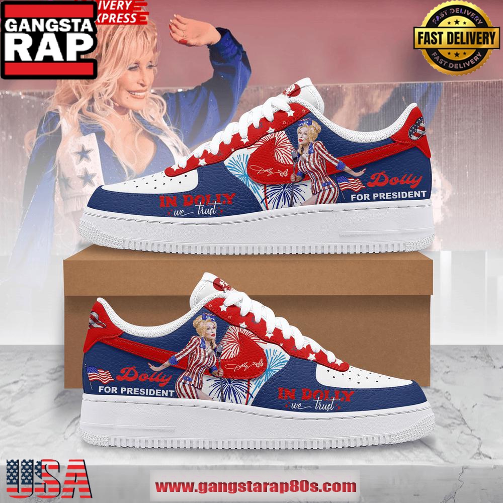 Dolly Parton For President Limited Edition Air Force 1 Sneakers Shoes Dolly Parton For President Limited Edition Air Force 1 Sneakers Shoes
