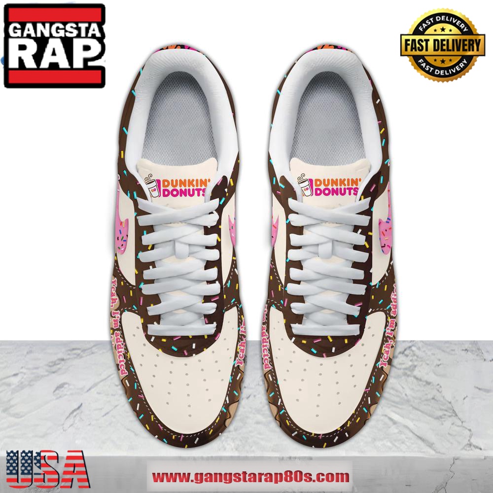 Dunkin' Donuts Addicted Air Force 1 Sneakers Running Sneakers Shoes Dunkin' Donuts Addicted Air Force 1 Sneakers Running Sneakers Shoes