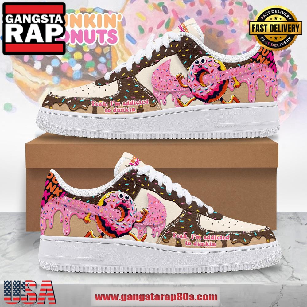 Dunkin' Donuts Addicted Air Force 1 Sneakers Running Sneakers Shoes Dunkin' Donuts Addicted Air Force 1 Sneakers Running Sneakers Shoes