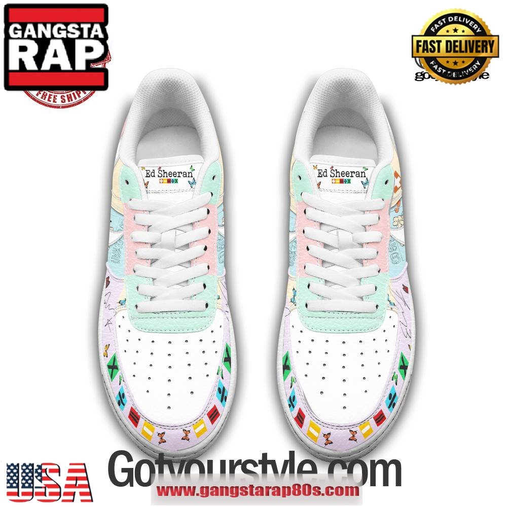 Ed Sheeran Perfect Limited Air Force 1 Running Sneakers Shoes Ed Sheeran Perfect Limited Air Force 1 Running Sneakers Shoes