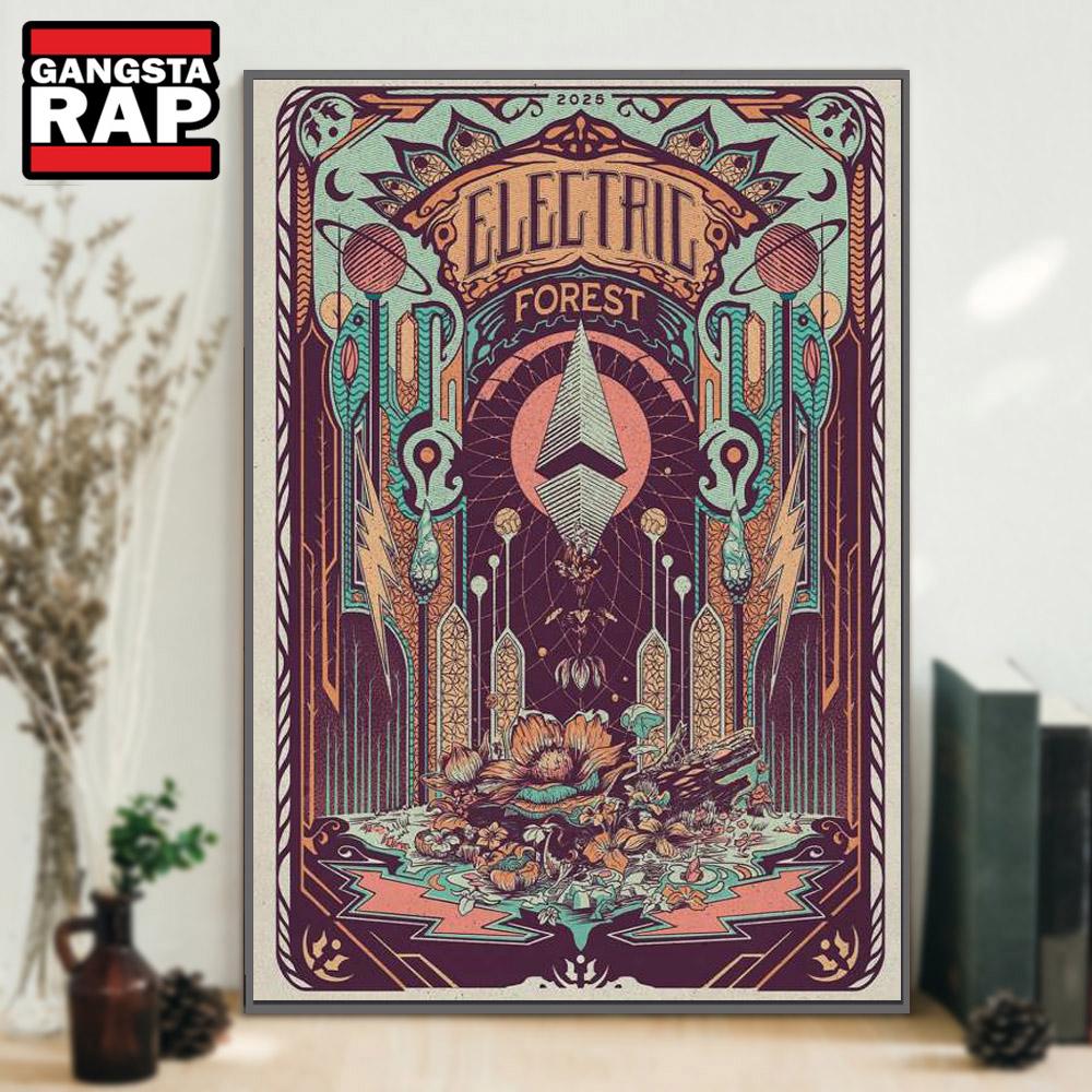 Electric Forest New 2025 Poster Canvas Art Electric Forest New 2025 Poster Canvas Art