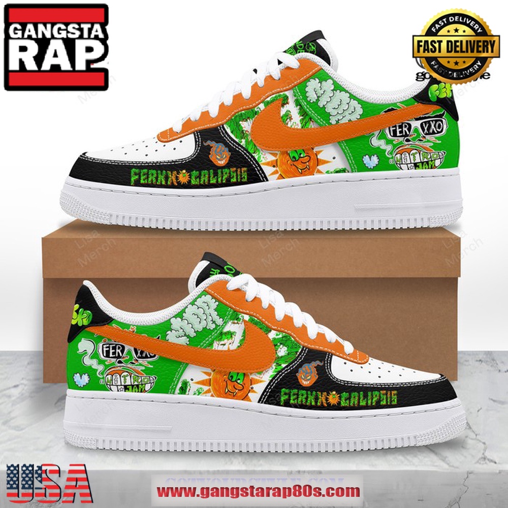 Ferxxo Calipsis World Tour Limited Edition Air Force 1 Running Sneakers Shoes Ferxxo Calipsis World Tour Limited Edition Air Force 1 Running Sneakers Shoes