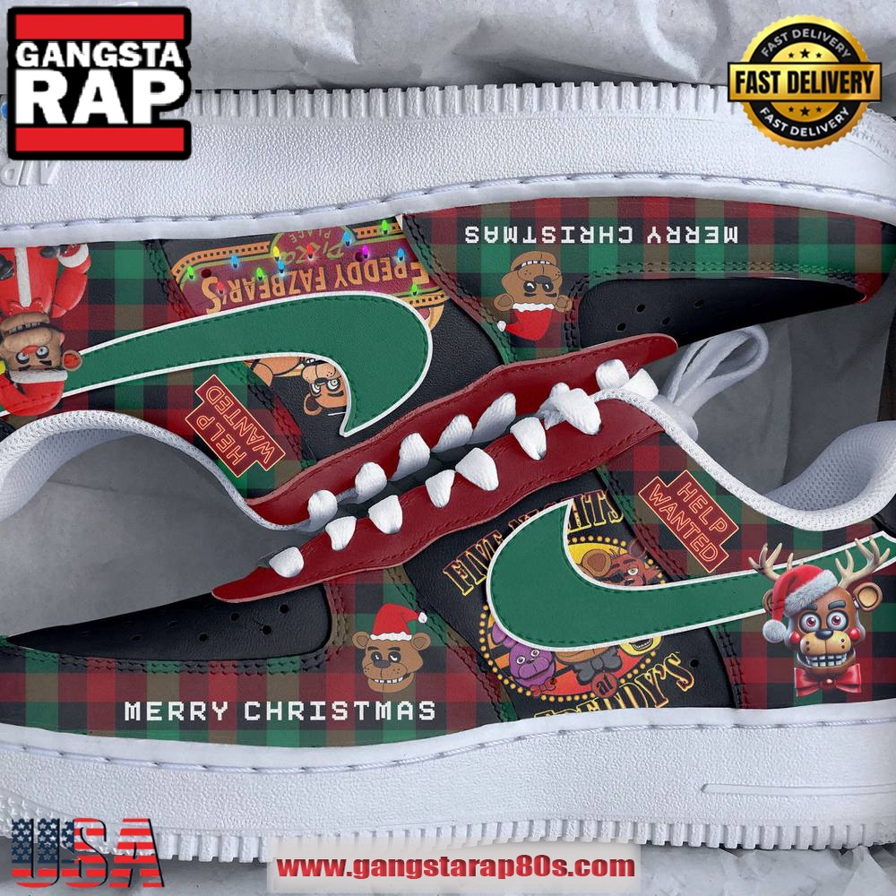 Five Nights At Freddy's Help Wanted Limited Edition Air Force 1 Running Sneakers Shoes Five Nights At Freddy's Help Wanted Limited Edition Air Force 1 Running Sneakers Shoes