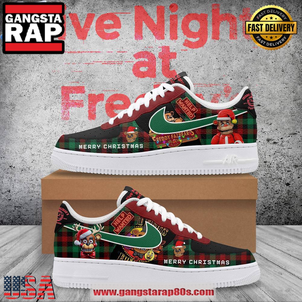 Five Nights At Freddy's Help Wanted Limited Edition Air Force 1 Running Sneakers Shoes Five Nights At Freddy's Help Wanted Limited Edition Air Force 1 Running Sneakers Shoes