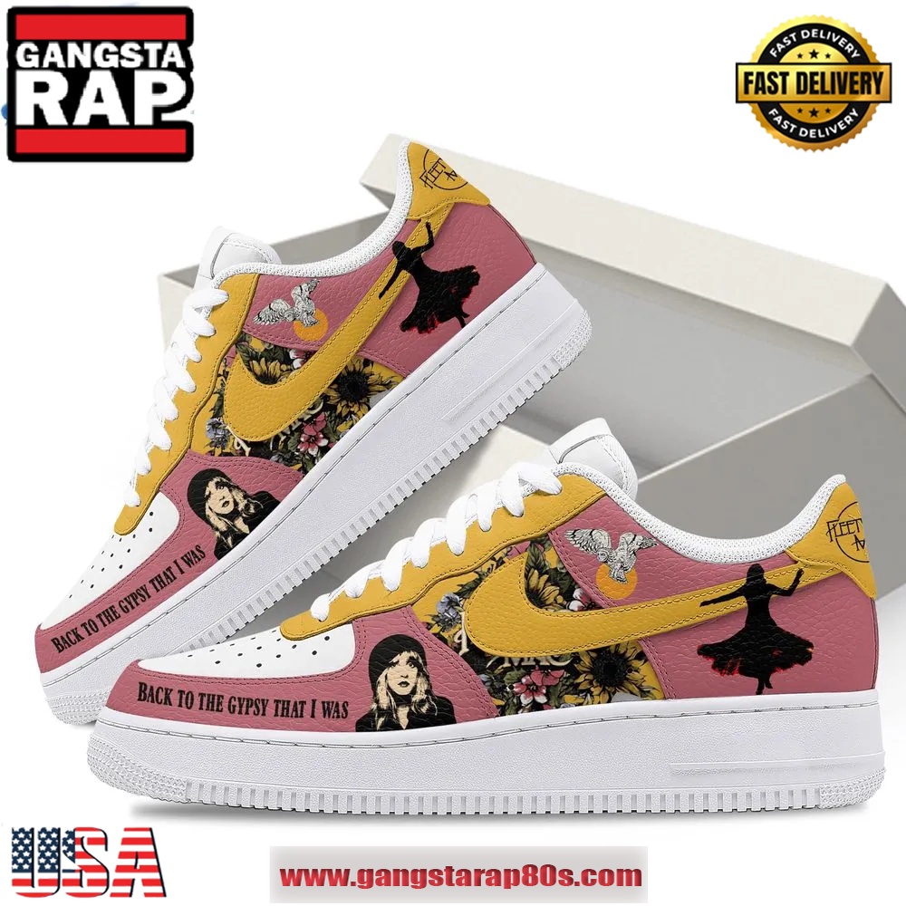 Fleetwood Mac Gypsy Limited Edition Air Force 1 Running Sneakers Shoes Fleetwood Mac Gypsy Limited Edition Air Force 1 Running Sneakers Shoes