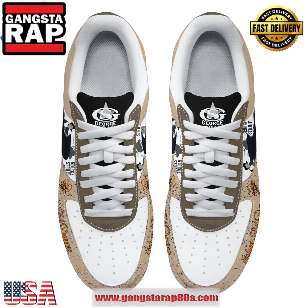George Strait Cowboys And Dreamers Air Force 1 Running Sneakers Shoes George Strait Cowboys And Dreamers Air Force 1 Running Sneakers Shoes