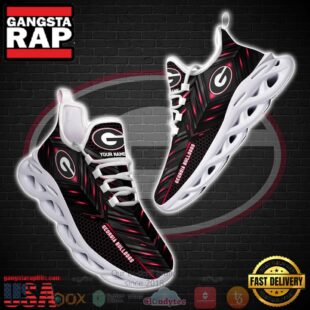 Georgia Bulldogs Custom Name Clunky Unique Design Max Soul Shoes Running Sneakers