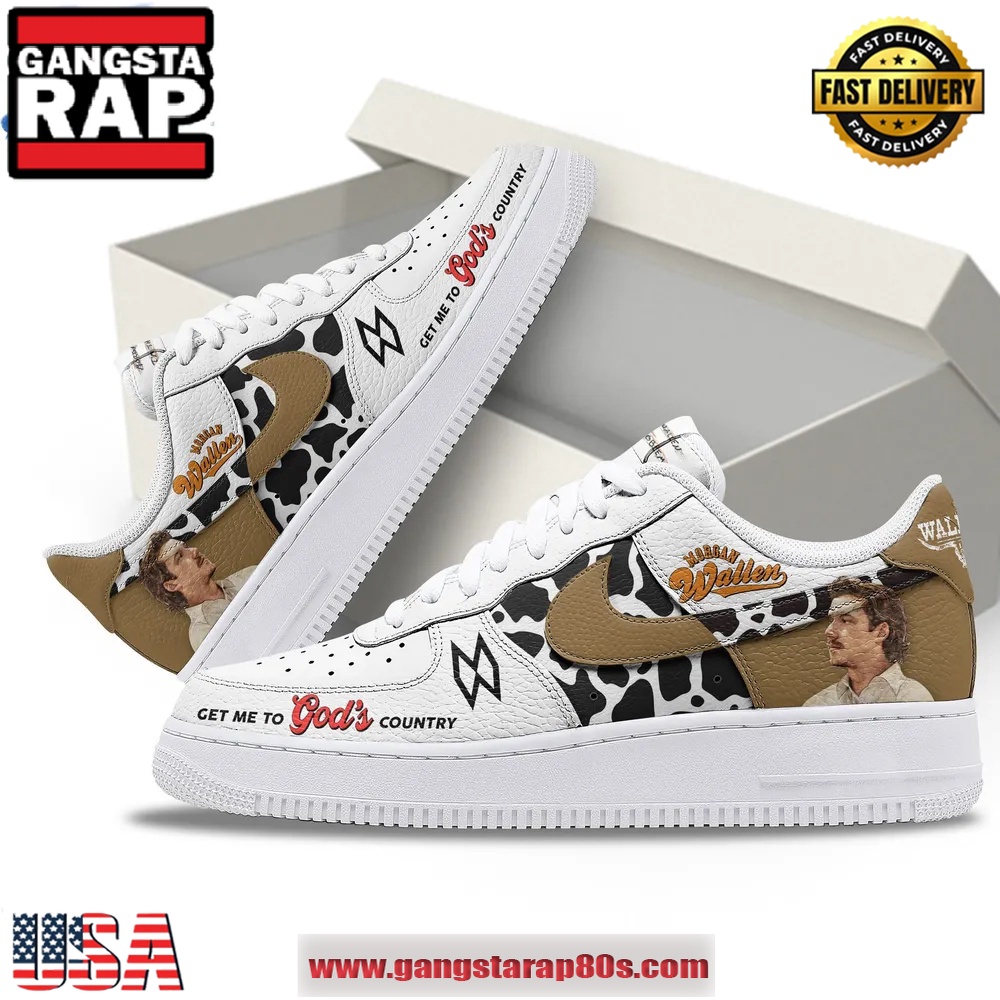 Get Me To God's Country Morgan Wallen Air Force 1 Running Sneakers Shoes Get Me To God's Country Morgan Wallen Air Force 1 Running Sneakers Shoes