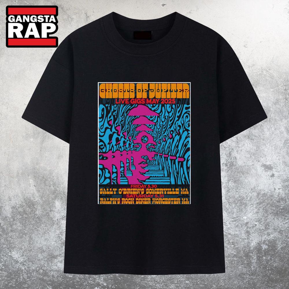 Ghosts Of Jupiter In Massachusetts May 30-31 2025 Tour T Shirt Ghosts Of Jupiter In Massachusetts May 30-31 2025 Tour T Shirt