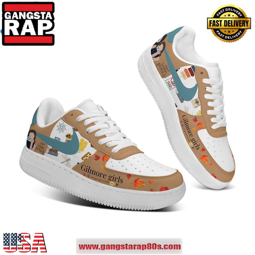 Gilmore Girls In Omnia Paratus Air Force 1 Running Sneakers Shoes Gilmore Girls In Omnia Paratus Air Force 1 Running Sneakers Shoes