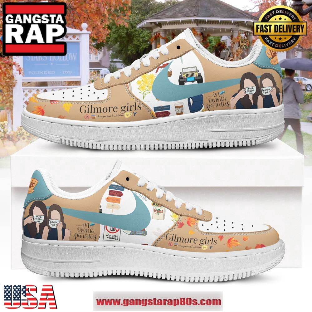 Gilmore Girls In Omnia Paratus Air Force 1 Running Sneakers Shoes Gilmore Girls In Omnia Paratus Air Force 1 Running Sneakers Shoes