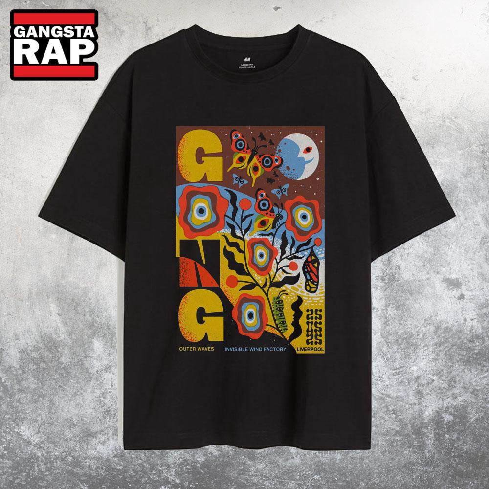 Gong Band Outer Waves May 25 2025 Liverpool, UK Tour T Shirt Gong Band Outer Waves May 25 2025 Liverpool, UK Tour T Shirt