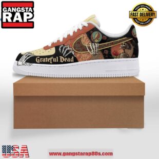 Grateful Dead Limited Edition 2024 Air Force 1 Running Sneakers Shoes