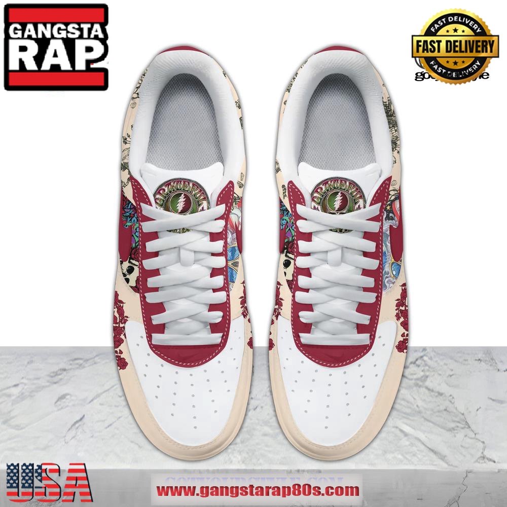 Grateful Dead Skull Limited Air Force 1 Running Sneakers Shoes Grateful Dead Skull Limited Air Force 1 Running Sneakers Shoes